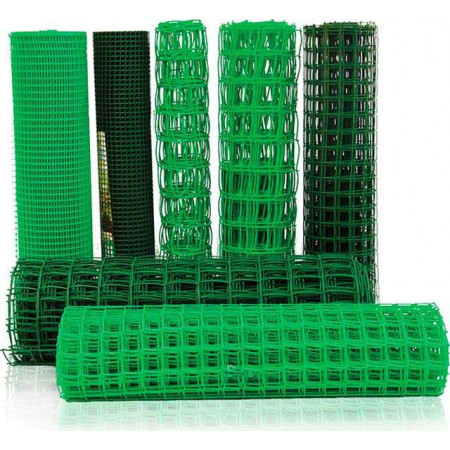 Решетка для забора, эко, 1.5х20м., ячейка, 55х55мм., зеленая, хакки